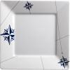 Marine Business Melamine Square, Flat Dinner Plate - NORTHWIND - 10" x 10" Set of 6