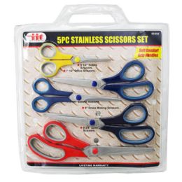 5-pc. Stainless Steel Scissors Set