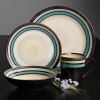 Gibson Elite Lewisville 16 Piece Dinnerware Set, Teal