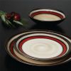 Gibson Elite Lewisville 16 Piece Dinnerware Set, Red