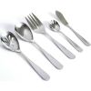 Gibson Home Hammered 46 Piece Flatware Set w/ Wire Caddy