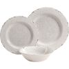 Studio California Mauna 12 Piece Melamine Dinnerware Set, Ice