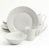 Gibson Home Noble Court 12 Piece Dinnerware Set, White