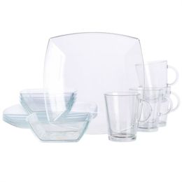 Soho Lounge Clear Glass 12 pc