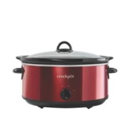Crock-pot 7-Quart Slow Cooker, Manual, Red Stainles