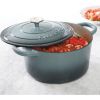 Crock Pot Artisan 7-Quart Round Enamel Cast Iron Dutch Oven, Slate Gray