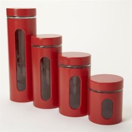 Anchor Hocking 4 Pc. Palladian Cherry Window Cylinder Set