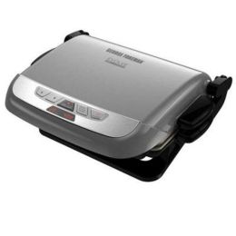 George Foreman Evolve Grill With Waffle Plates And Ceramic Grill Plates - Platinum