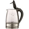 Brentwood KT-1900BK 1.7L Borosilicate Glass Tea Kettle in Black