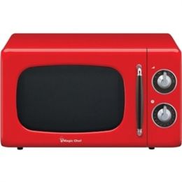 Magic Chef MCD770CR .7 Cubic -ft 700-Watt Retro Microwave (Red)