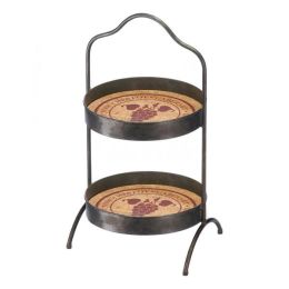 Accent Plus Vineyard 2-Tier Standing Tray