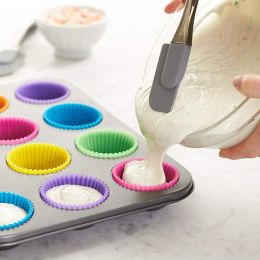 12 Reusable Silicone Baking Cups (Pack of 1)