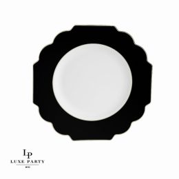Scalloped Plastic Plates (Pack of 1 Pack of 10)