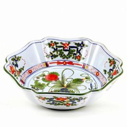 FAENZA-CARNATION Bowls for Serving Pasta or Salad (Pack of 1)