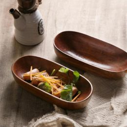 Acacia Wooden Canoe Plate (Pack of 1)