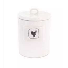 Chicken Canister (Set of 4) 4.5" x 6.5"H Stoneware