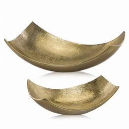 Brushed Gold Large Scoop Bowl (Pack of 1)