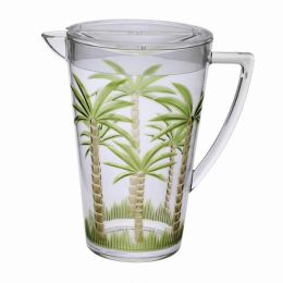 Acrylic Palm Tree Pitcher 2.75 qt (Pack of 1)