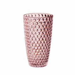 Acrylic Diamond Cut Hi-Ball - Pink 19 oz. Set of 4