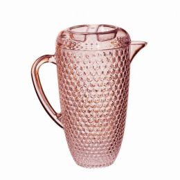 Acrylic Diamond Cut Pitcher - Pink 2.5 qt (Pack of 1)