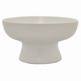 Plutus Brands Bowl in White Porcelain 12.25" x 12.25" x 6.50" (Pack of 1)
