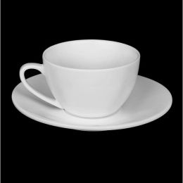 [ Set of 6 ] 6 FL OZ | 180 ML CAPPUCCINO CUP & SAUCER