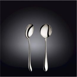 [ Set of 24 ] SOUP SPOON 7" | 18 CM WHITE BOX PACKING