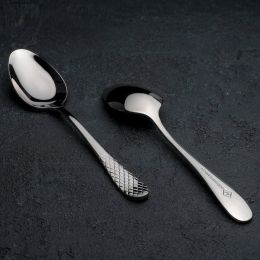 [ Set of 24 ] DINNER SPOON 8" | 21 CM IN WHITE BOX